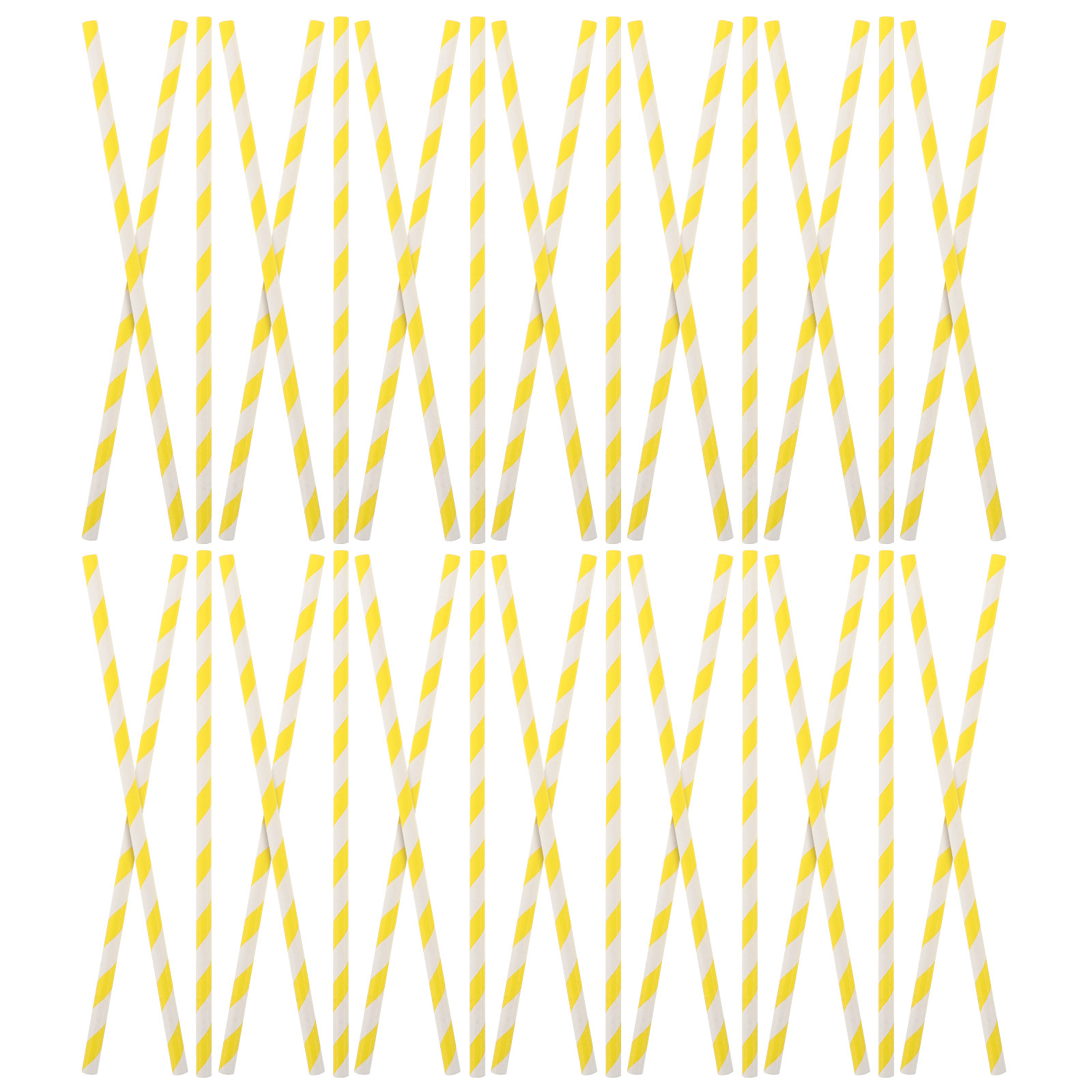 Paper Straw Color - 100 Pajitas de Papel Decorativas para