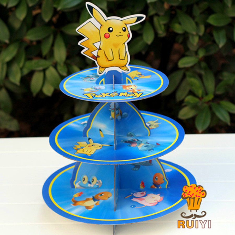 Cupcake Stand Tier - Pikachu Pokemon soporte de pastel de