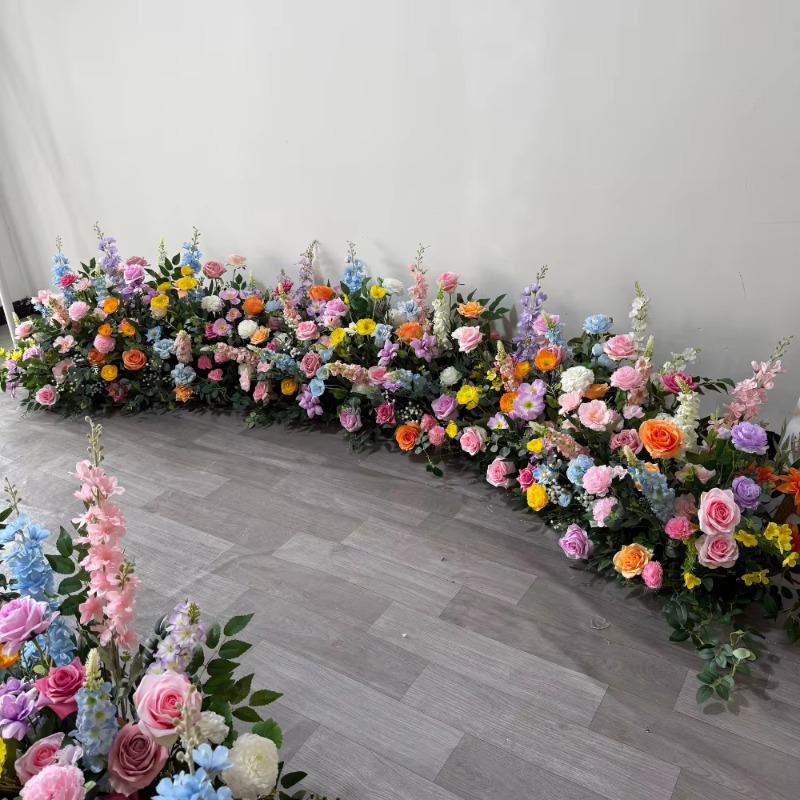 Tiras florales blancas y verde - Dessert Table Backdrop reseña y precio