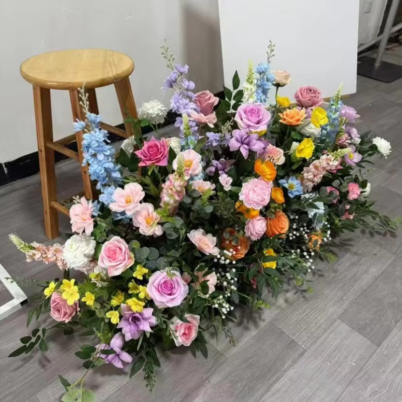 Tiras florales blancas y verde - Dessert Table Backdrop reseña y precio