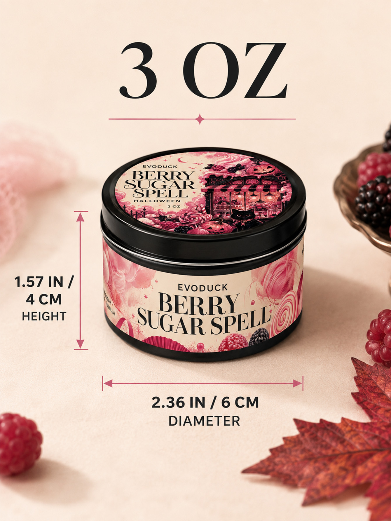 Set de Velas Aromáticas Berry  - Cotton Candy Cone reseña y precio