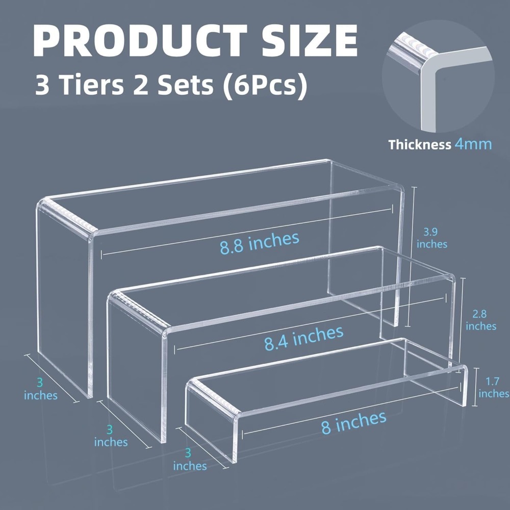 Paquete de 6 Soportes Transpar - Cupcake Stand Tier reseña y precio