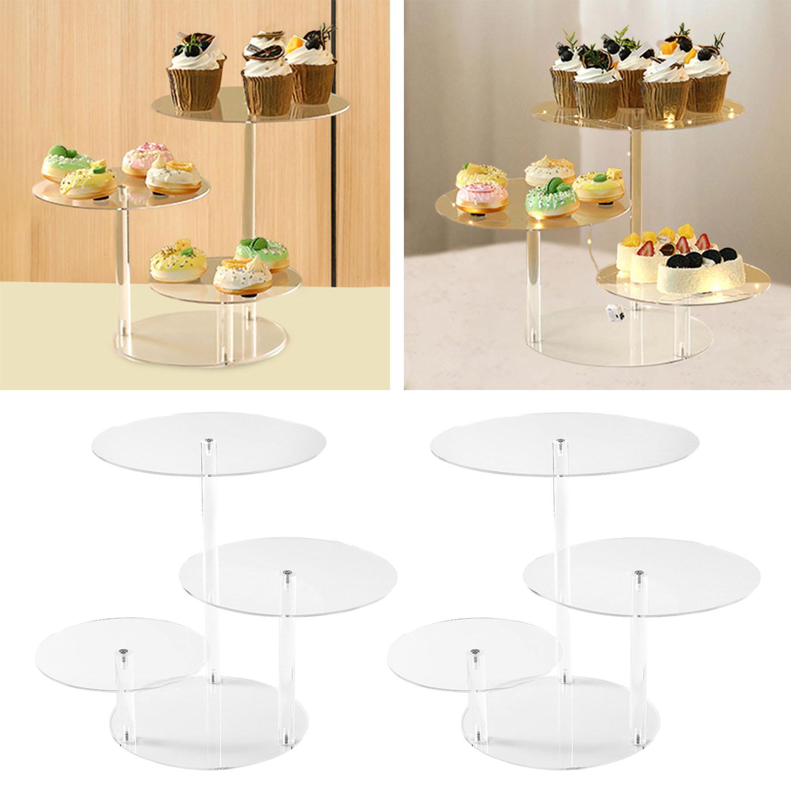 Soporte de Acrílico de 3 Nivel - Cupcake Stand Tier reseña y precio