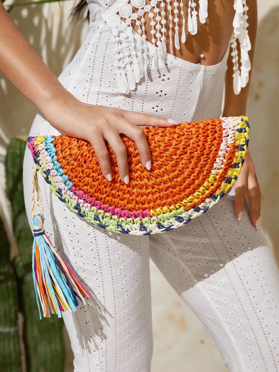 Bolsos de Mano para Damas, Bol - Paper Straw Color reseña y precio