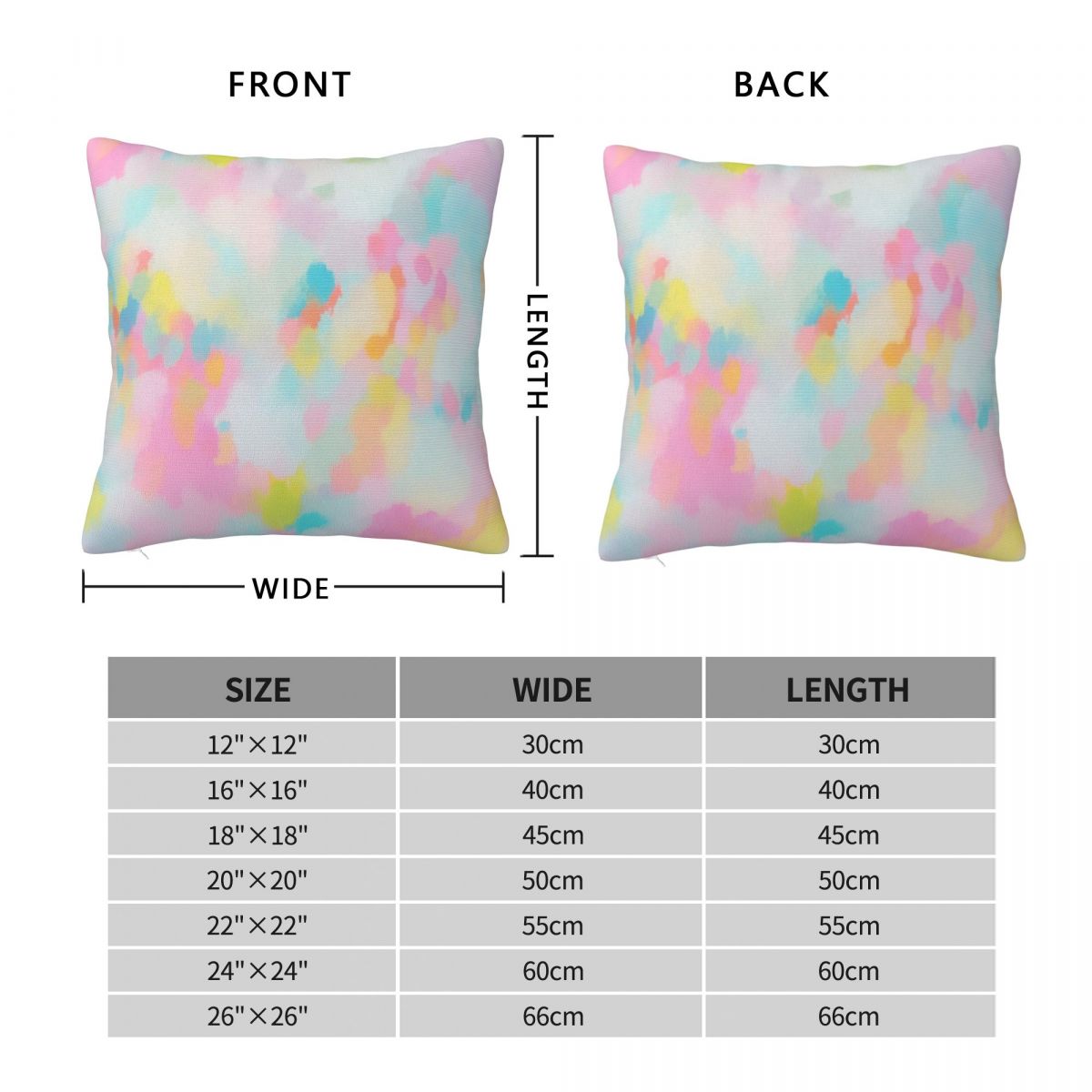 Funda de almohada cuadrada Cot - Cotton Candy Cone reseña y precio