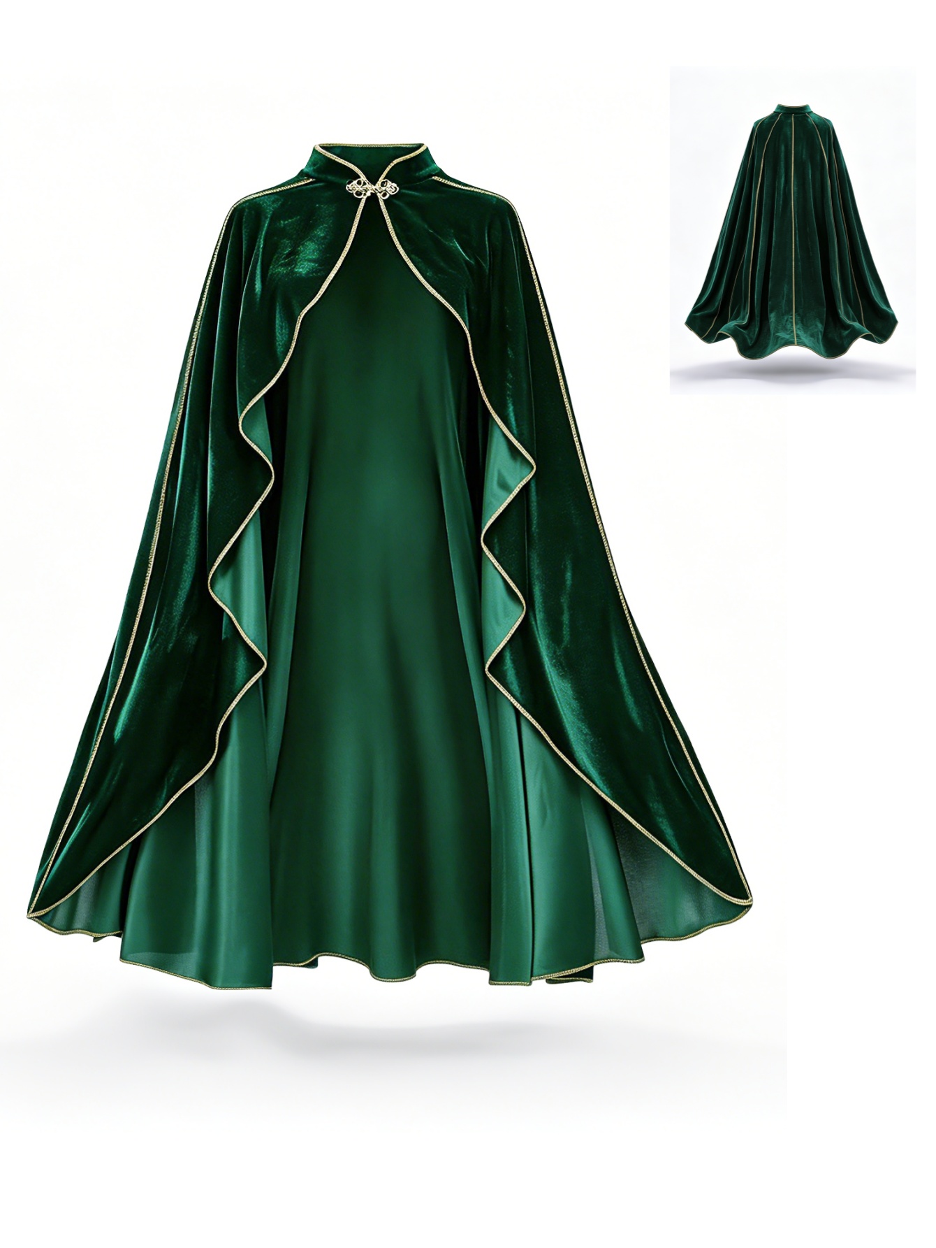 Capa de terciopelo verde vinta - Event Support reseña y precio
