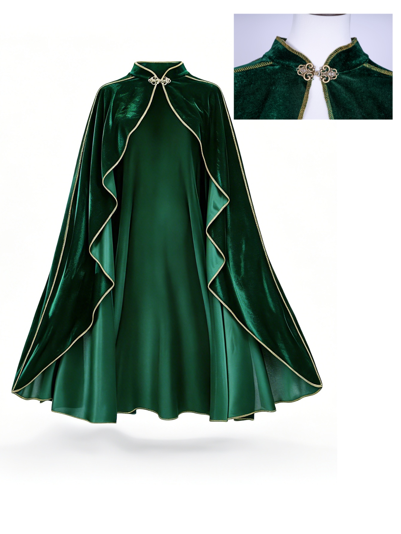 Capa de terciopelo verde vinta - Event Support reseña y precio